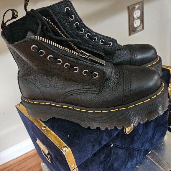 Dr. Marten Sinclair Milled Nappa Leather Platform - Picture 2 of 2